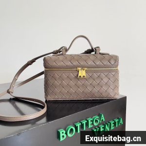 Bottega Veneta Vanity Case On Strap 789109 gray Bottega Veneta Vanity Case On Strap 789109 gray