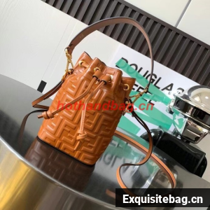 FENDI Mon Tresor leather mini-bag 8BS010 brown