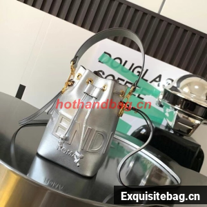 FENDI Mon Tresor leather mini-bag 8BS010AC silver