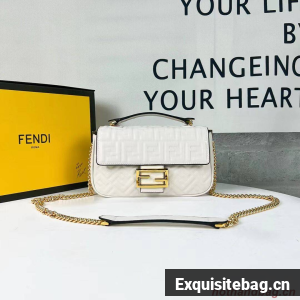 Fendi Baguette Beige nappa leather bag F0881 Beige 