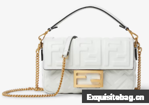 Fendi Baguette Mini Bag 8BS017 white