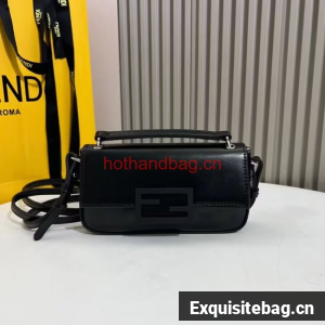 Fendi Baguette leather bag F1531 black