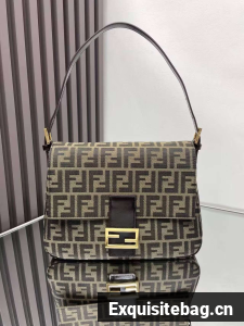 Fendi Mamma Baguette Original Leather Top Handle Bag 8832 Brown