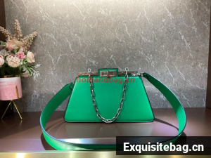 Fendi Peekaboo Cut Medium soft nappa leather bag 8BN340 green