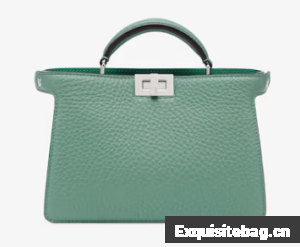 Fendi Peekaboo ISeeU XCross leather bag 7VA582A Tuscan green