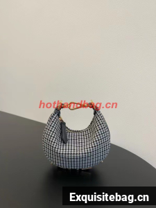 Fendi graphy mini fabric bag 7AS089A black&white