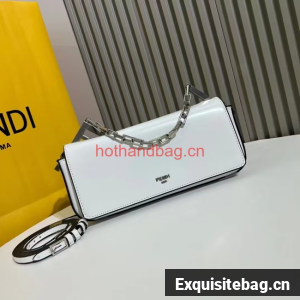 Fendi small smooth leather bag F1090 white