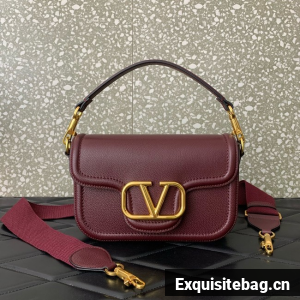VALENTINO Alltime calfskin bag MZ098 Wine