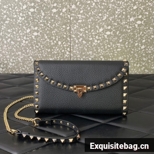 VALENTINO GARAVANI Loco Calf leather bag 0059 black
