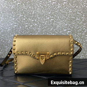 VALENTINO GARAVANI Loco Calf leather bag A0322 gold