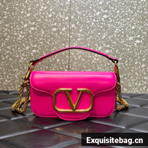 VALENTINO GARAVANI MINI LOCO Calf leather Shoulder Bag 1W2B0K rose