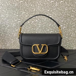 VALENTINO Loco calfskin leather bag B0M98 black