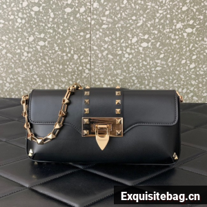 VALENTINO Rockstud 23 smooth calfskin bag 0M77Q black