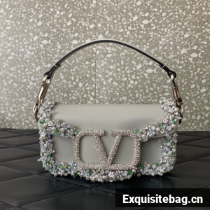VALENTINO Super Mini Loco imitation crystal chain bag WP6036-1