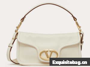 VALENTINO VLOGO 1960 medium lambskin bag FJ098 white