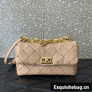 VALENTINO VLOGO POUF Sheepskin 5048 pink