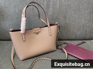 VALENTINO VLOGO calfskin Shoulder Bag 0001 pink