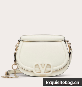 VALENTINO VSLING granular calfskin bag P098 white