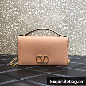 VALENTINO grain calfskin leather bag 0688 pink
