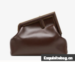 FENDI FIRST MEDIUM leather bag 8BP127AB Dark brown