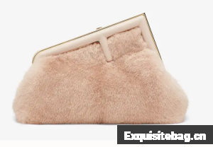 FENDI FIRST SMALL Pink mink bag 8BP129A