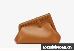 FENDI FIRST SMALL caramel leather bag 8BP129A
