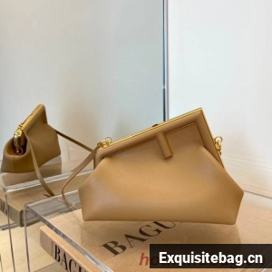 FENDI FIRST SMALL leather bag 8BP129A Cream