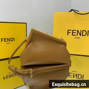 FENDI FIRST SMALL leather bag 8BP129A caramel