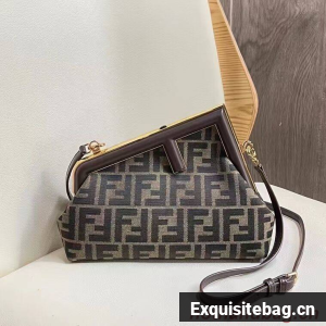 FENDI FIRST fabric bag 5FB2322 Brown