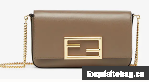 FENDI WALLET ON CHAIN WITH POUCHES leather mini-bag 8BS032 gray