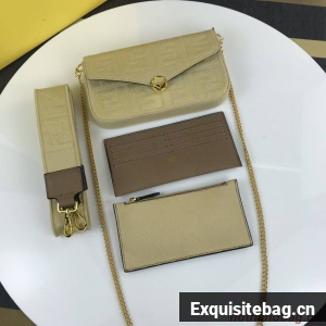FENDI fabric bag F1230 beige