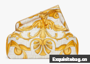 Fendi First Medium Fendace White printed silk bag 8BP127A