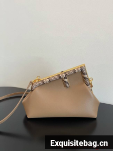 Fendi First Small leather bag 8BP129AB brown