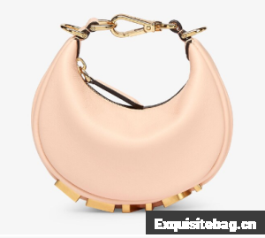 Fendi Nano Fendigraphy Pink leather charm 7AS089A