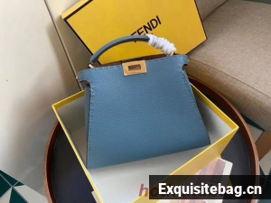 Fendi PEEKABOO ISEEU MEDIUM leather bag 70192 blue