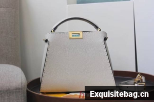 Fendi PEEKABOO ISEEU MEDIUM leather bag 70192 white