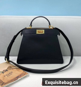 Fendi Peekaboo ISeeU MEDIUM leather bag 80011A black