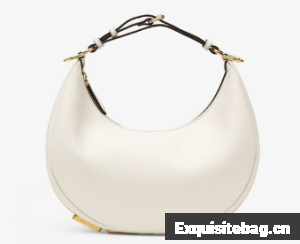 Fendi graphy Small White leather bag 8BR798