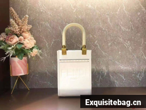 FENDI MINI SUNSHINE SHOPPER leather mini-bag 8BS051ABV beige FENDI MINI SUNSHINE SHOPPER leather mini-bag 8BS051ABV beige