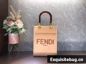 FENDI MINI SUNSHINE SHOPPER leather mini-bag 8BS051ABV pink FENDI MINI SUNSHINE SHOPPER leather mini-bag 8BS051ABV pink