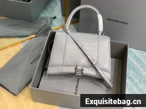 Balenciaga HOURGLASS MEDIUM TOP HANDLE BAG B108892E grey