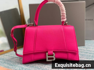 Balenciaga HOURGLASS SMALL TOP HANDLE BAG B108895 neon pink