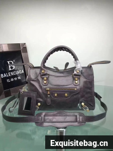 Balenciaga Giant City Gold Studs Handbag 084333 Grey Balenciaga Giant City Gold Studs Handbag 084333 Grey