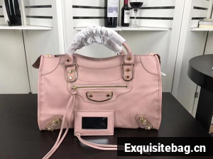 Balenciaga Giant City Gold Studs Handbag B084334 Pink Balenciaga Giant City Gold Studs Handbag B084334 Pink