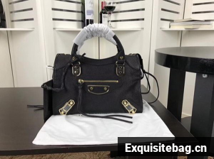 Balenciaga Giant City Gold Studs Handbag B084335 Black Balenciaga Giant City Gold Studs Handbag B084335 Black