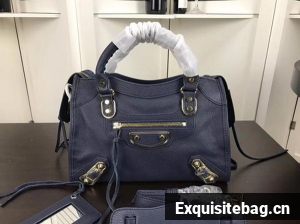 Balenciaga Giant City Gold Studs Handbag B084335 Blue Balenciaga Giant City Gold Studs Handbag B084335 Blue