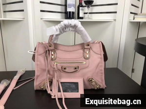 Balenciaga Giant City Gold Studs Handbag B084335 Pink Balenciaga Giant City Gold Studs Handbag B084335 Pink