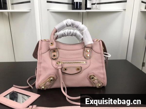 Balenciaga Giant City Gold Studs Handbag B084336 Pink Balenciaga Giant City Gold Studs Handbag B084336 Pink