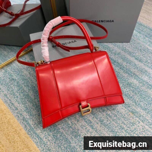 Balenciaga HOURGLASS MEDIUM TOP HANDLE BAG B108892 red Balenciaga HOURGLASS MEDIUM TOP HANDLE BAG B108892 red