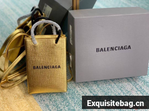 Balenciaga Original Leather Mini Shopper Bag B152865 gold Balenciaga Original Leather Mini Shopper Bag B152865 gold